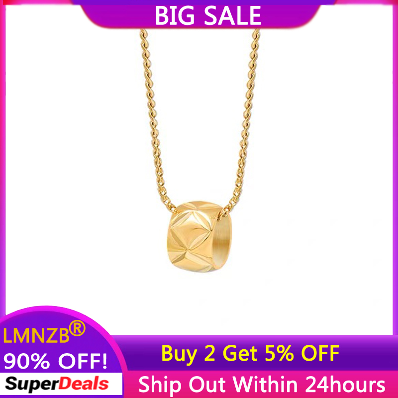 Cross Pendant Necklace Gold - Luxury Golden Rhombus Cross Circular Bead