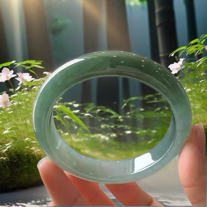 Bracelets - for women, ice-type with floral patterns,