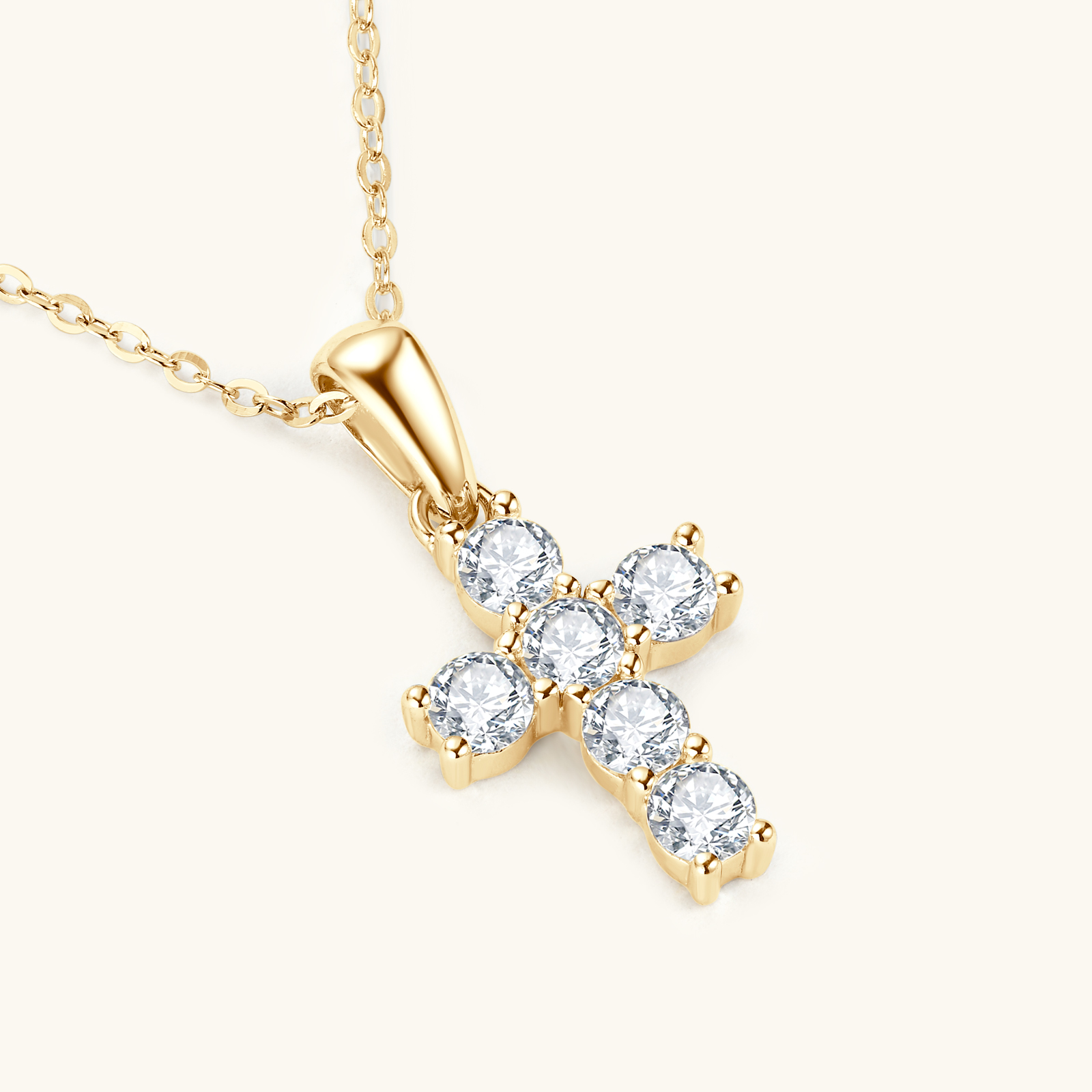 Abestecom 14K Gold Plated Four - Cross Pendant Necklace Gold 评论和价格
