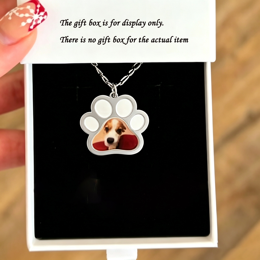 Personalized Pet Paw Colors Pr - Custom Name Necklace Stainless Steel 评论和价格