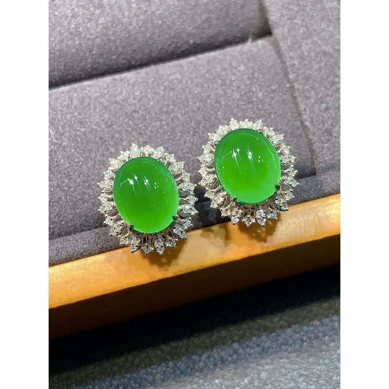 Ice-type positive yang green j - Earrings 评论和价格