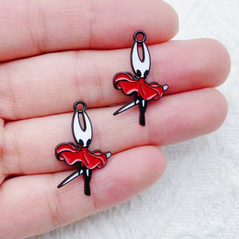 10pcs alloy drip oil cartoon a - Earrings 评论和价格