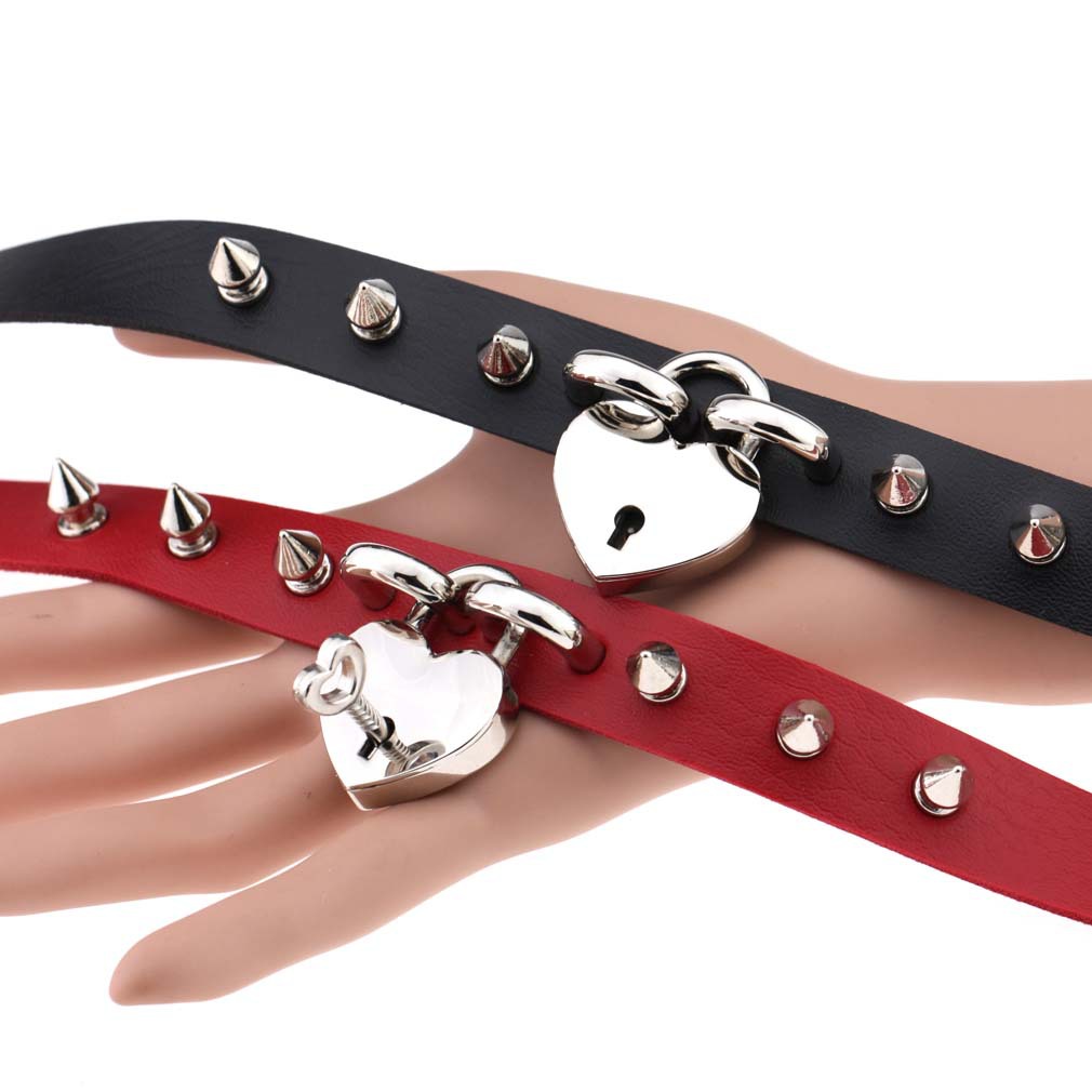 Punk Spike Choker Necklaces fo - Goth Punk Spike Choker 评论和价格