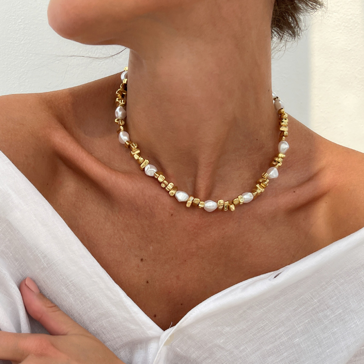 KunJoe Elegant Imitation Pearl - Pearl Choker Necklace Vintage 评论和价格