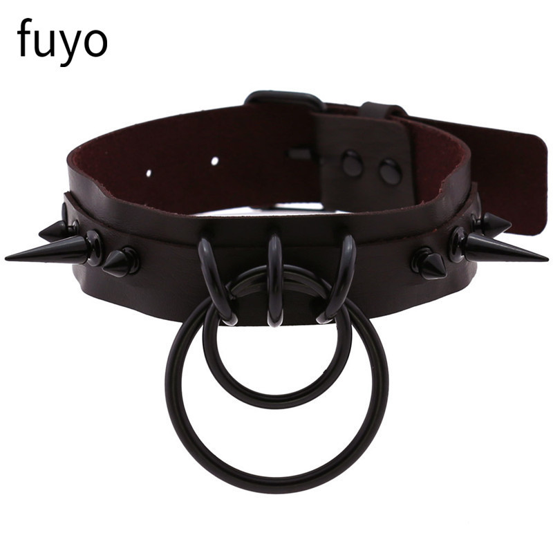 Punk Bells Black Spike Choker  - Goth Punk Spike Choker 评论和价格