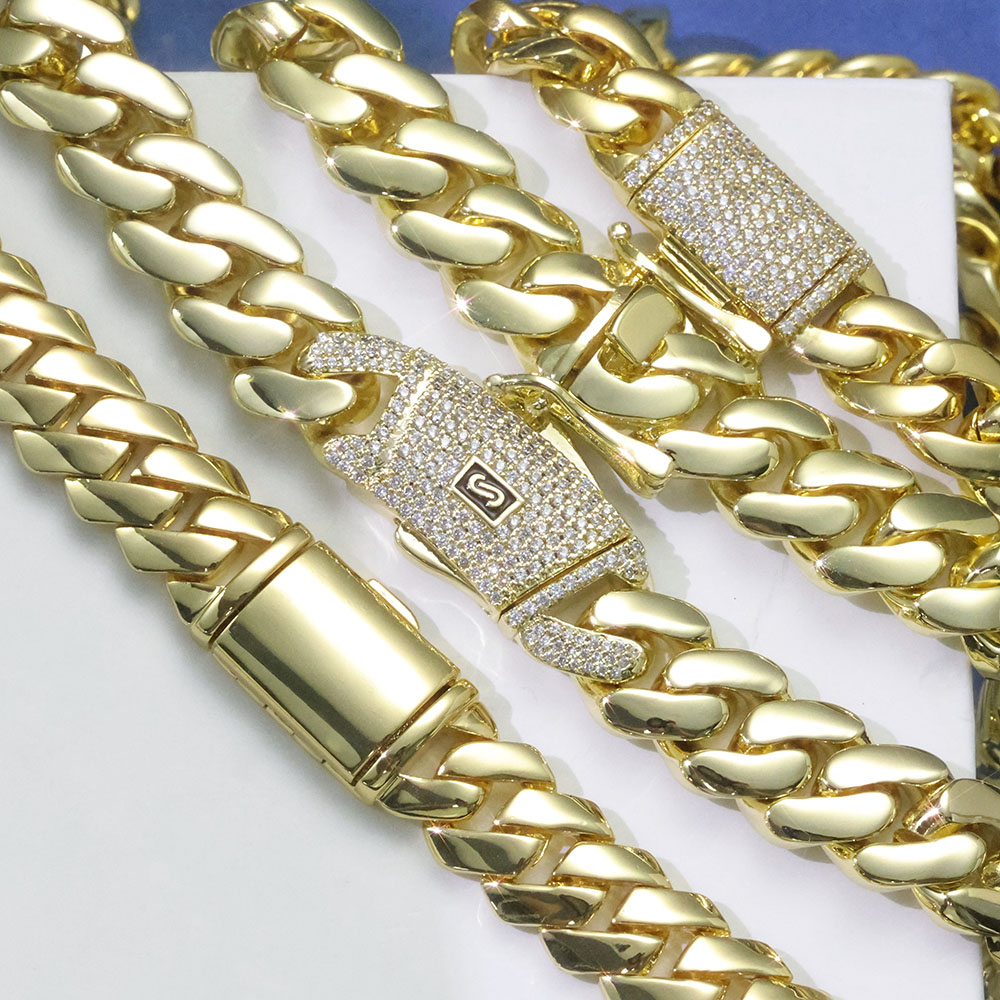 ESKEEM High Polished Monaco Ch - Cuban Link Chain 12Mm 评论和价格