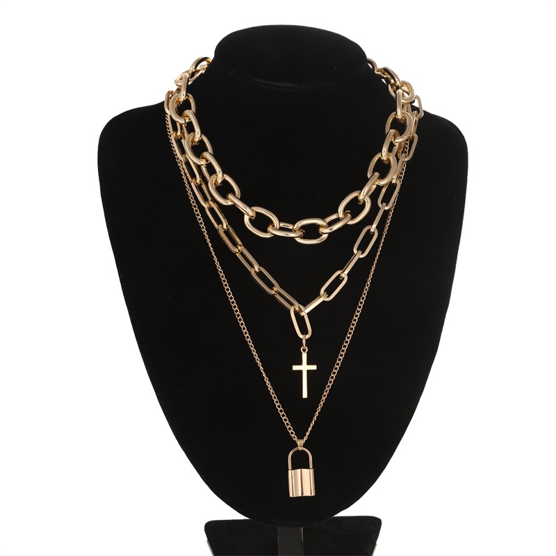 FNQUFUJ Layered grunge aesthet - Layered Pendant Necklace Aesthetic 评论和价格