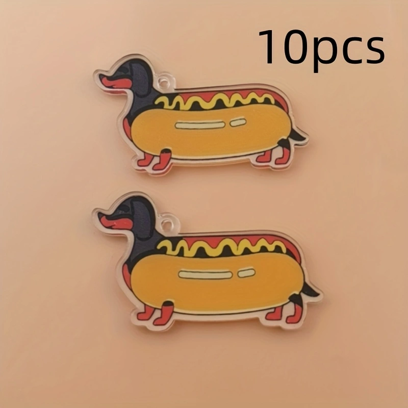 10pcs acrylic 2D new sausage d - Necklaces 评论和价格