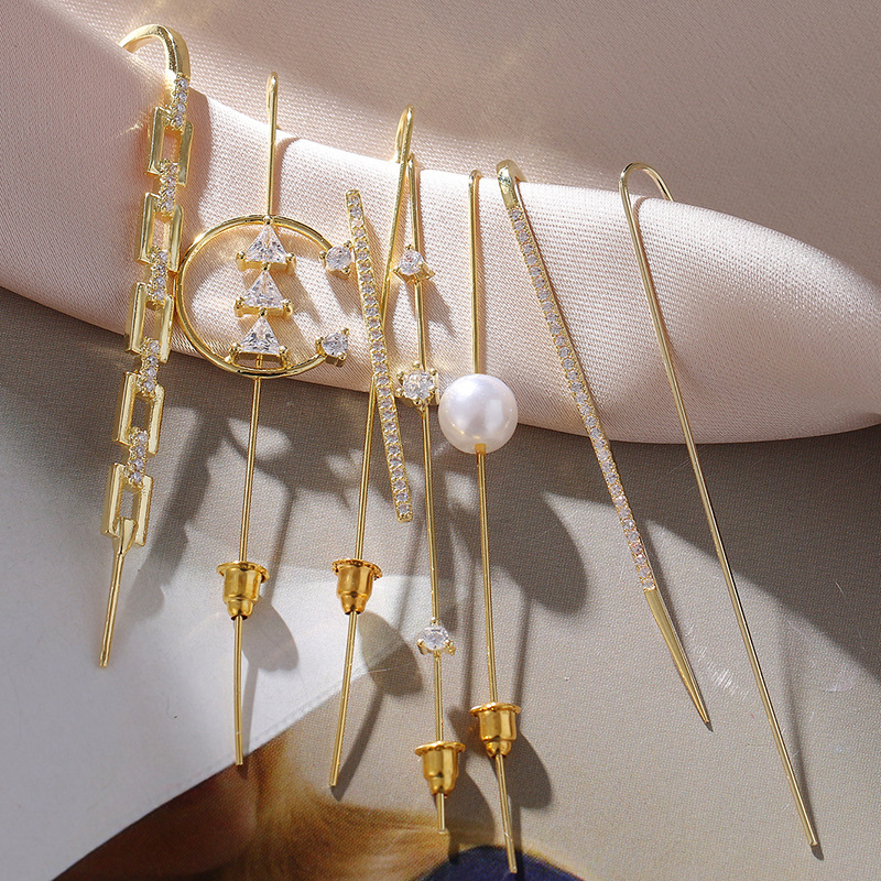 New temperament puncture zirco - Earrings 评论和价格