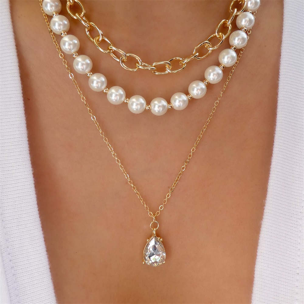 Trendy Gold-plate Geometric Be - Pearl Choker Necklace Vintage 评论和价格