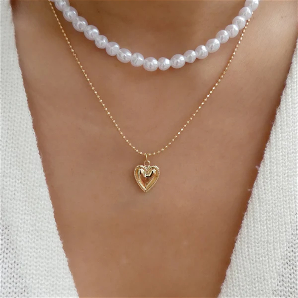 Trendy Gold-plate Geometric Be - Pearl Choker Necklace Vintage 评论和价格