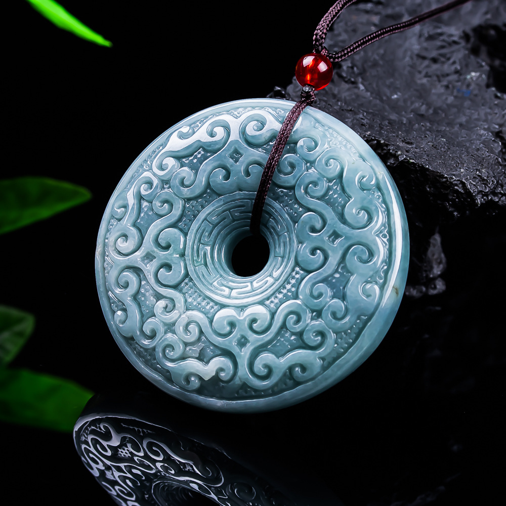 Natural Burmese Jadeite Flower - Necklaces 评论和价格