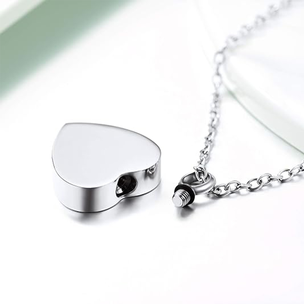 3 Styles Stainless Steel Urn N - Heart Locket Necklace Photo 评论和价格