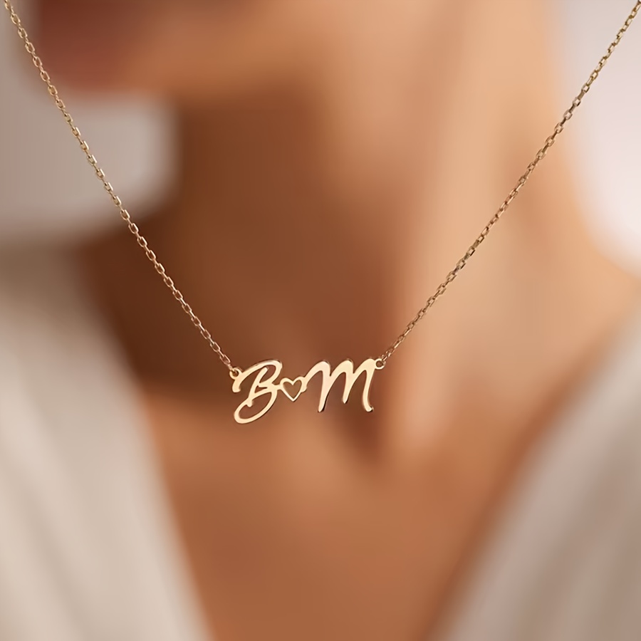 Custom Name Necklaces for Wome - Custom Name Necklace Stainless Steel 评论和价格