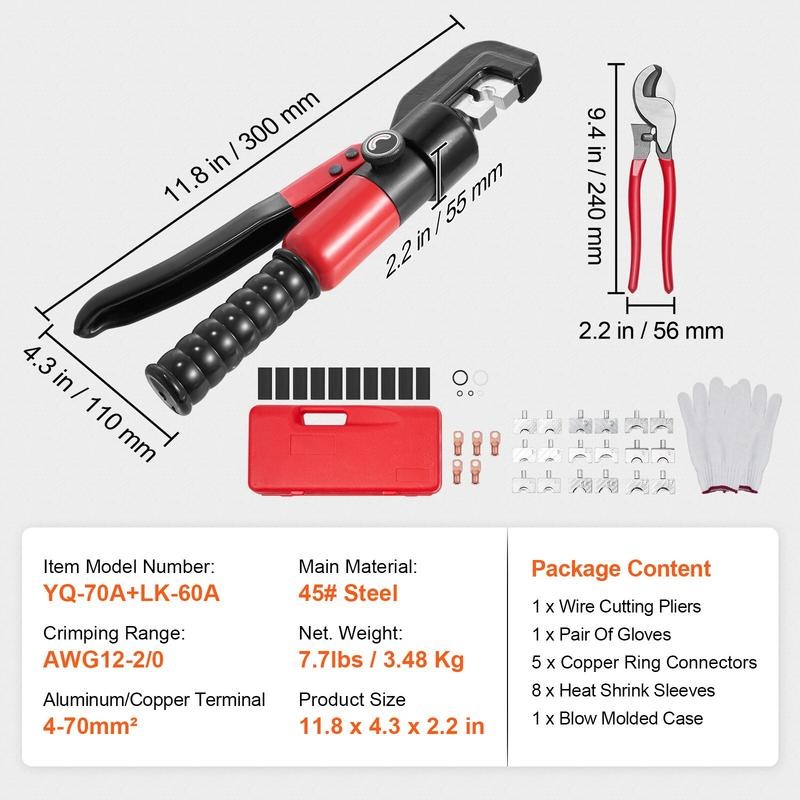 Hydraulic Crimping Tool with 9 - Rings 评论和价格