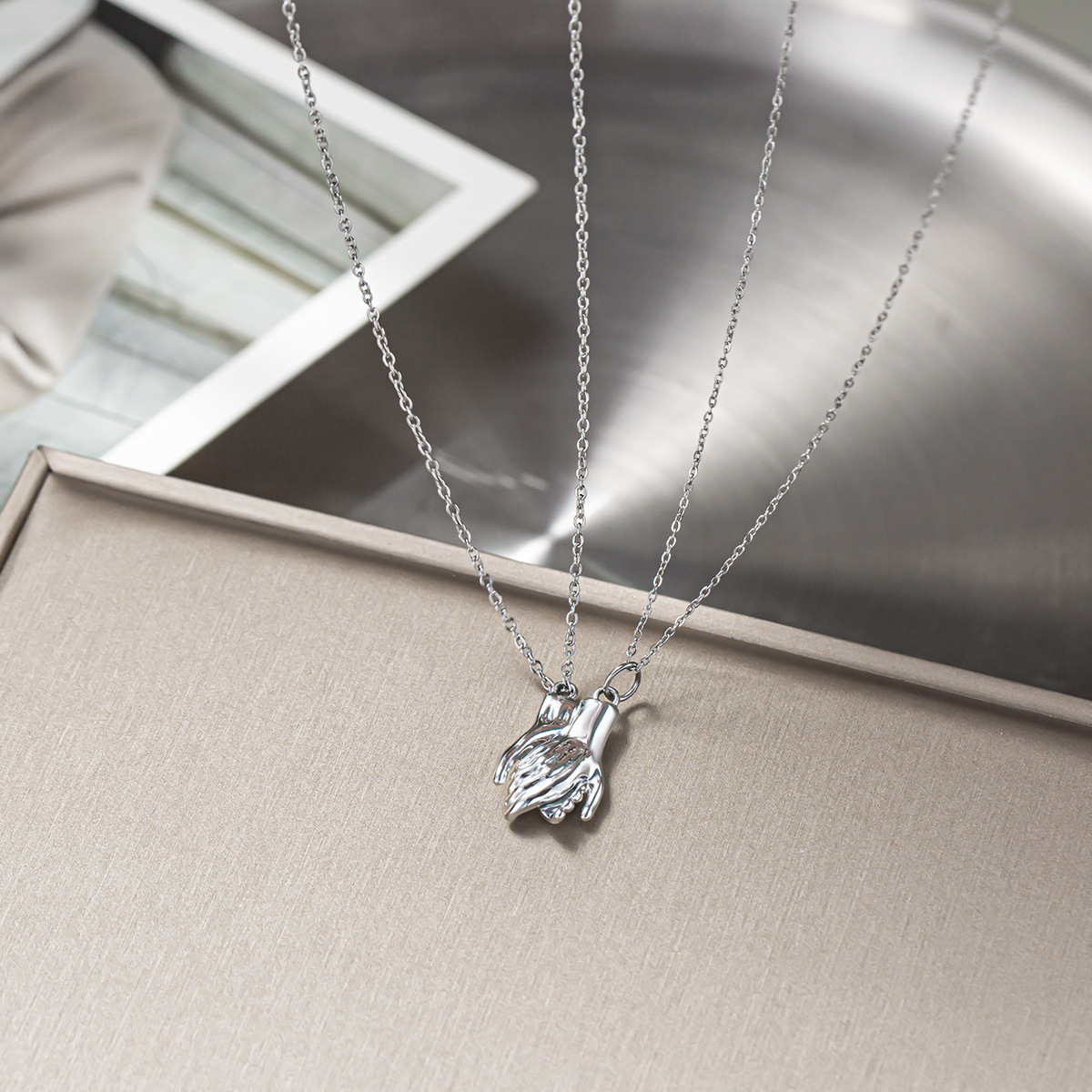 2Pcs/Set Couple Matching Neckl - Magnetic Couple Matching Necklaces 评论和价格