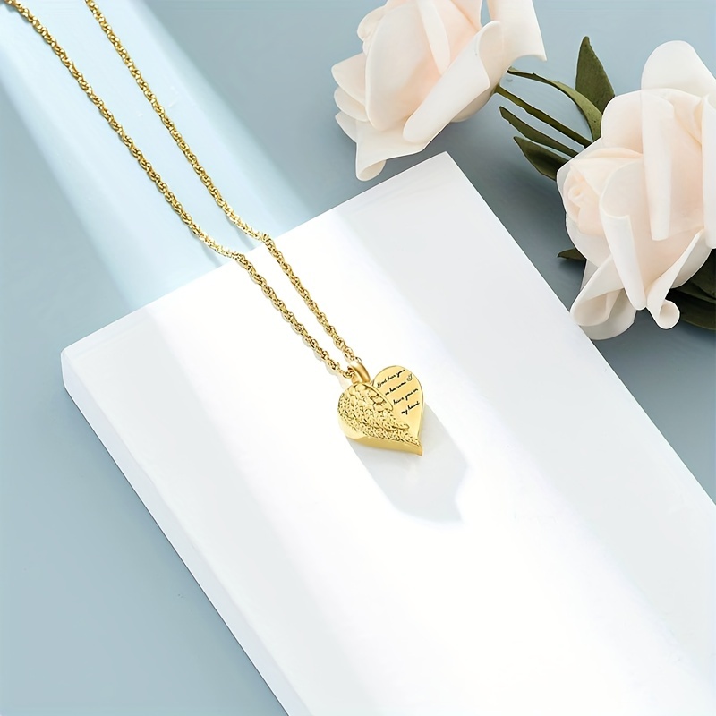 Love Heart Urn Necklace for As - Heart Locket Necklace Photo 评论和价格