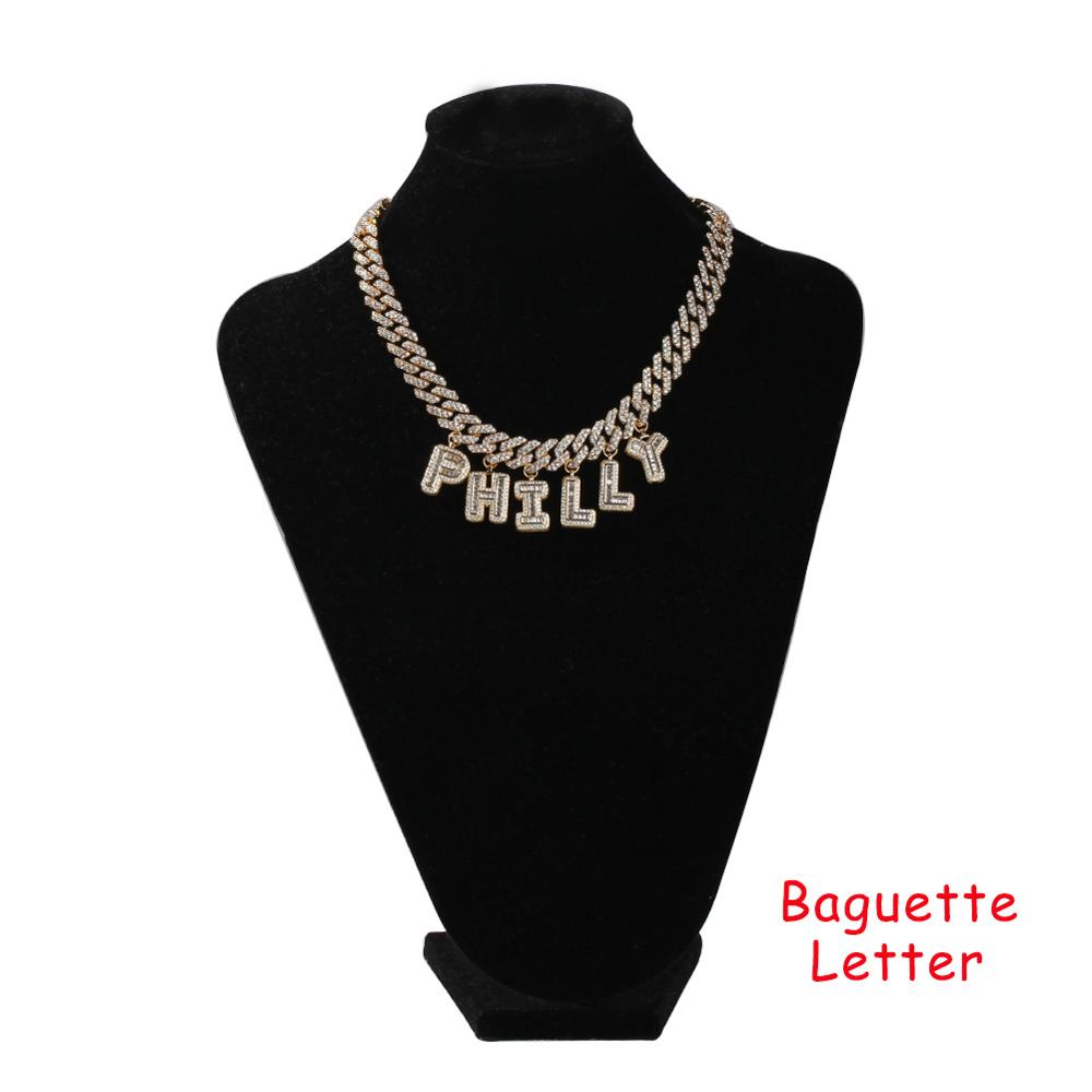 UWIN DIY Baguettecz Letter Nec - Cuban Link Chain 12Mm 评论和价格