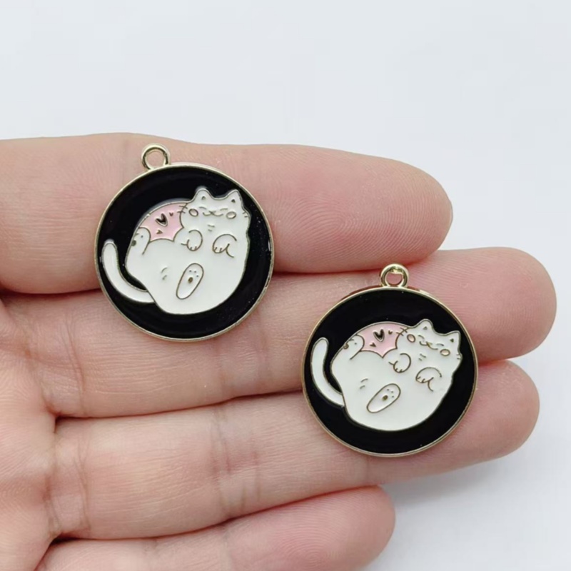 10Pcs Cartoon Cat Paw Heart Sh - Earrings 评论和价格