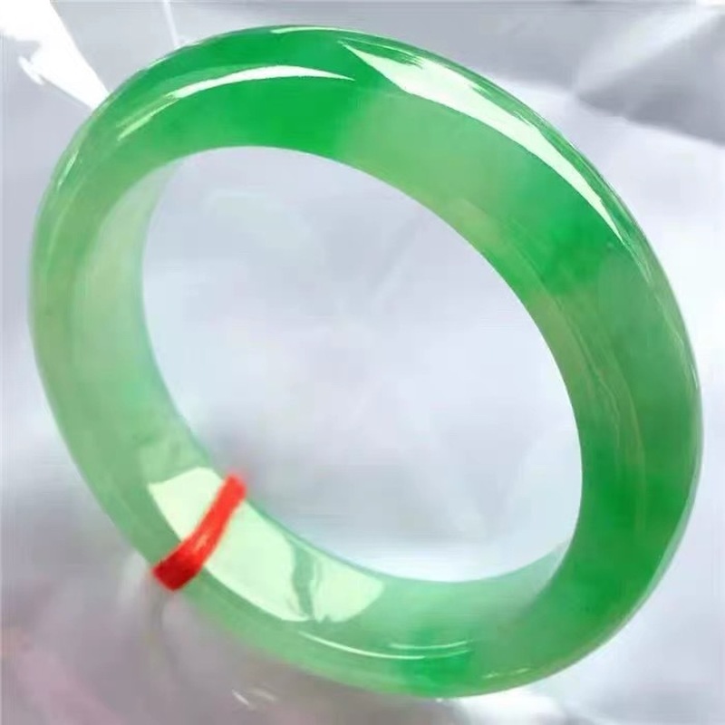 Bright jadeite , with floral p - Bracelets 评论和价格