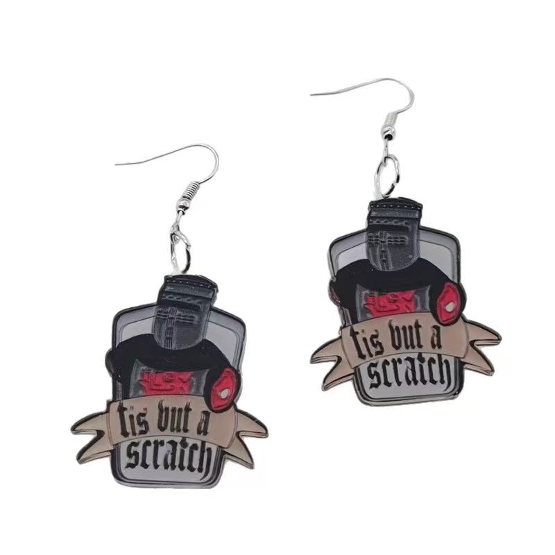10PCS acrylic black and white  - Earrings 评论和价格