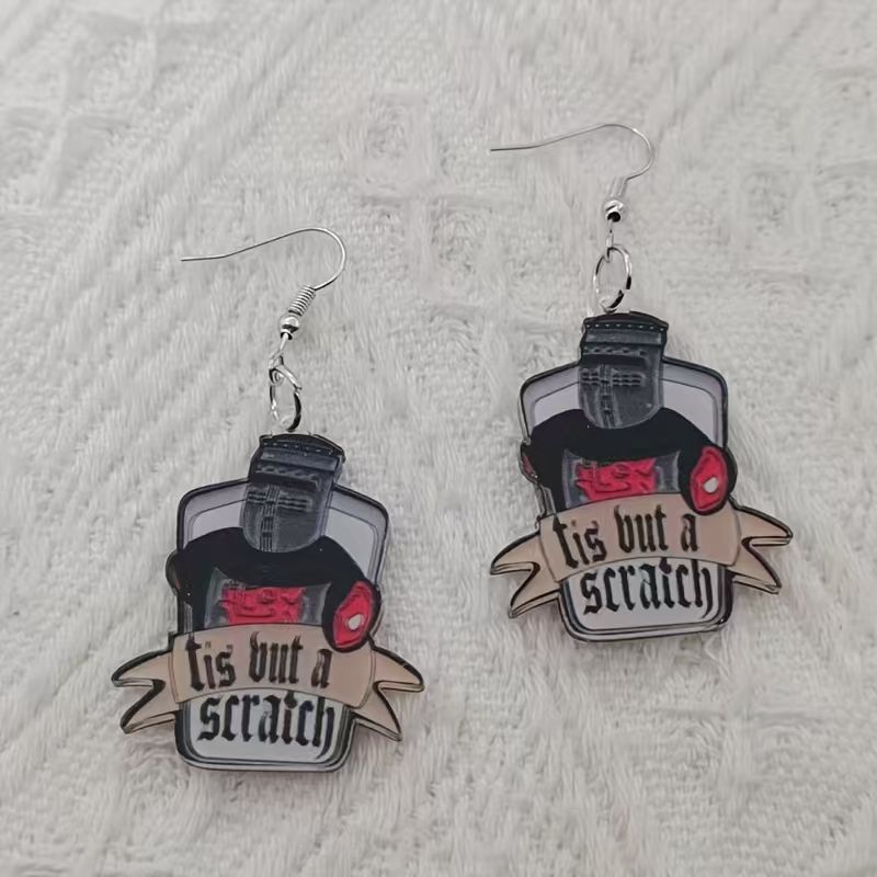 10PCS acrylic black and white  - Earrings 评论和价格