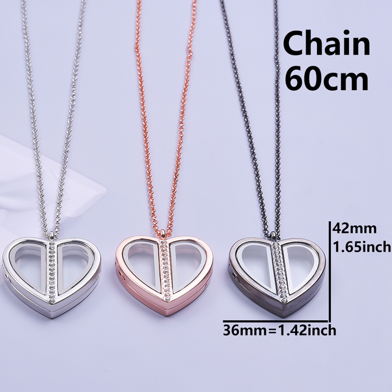 Magnet Heart Locket Necklace F - Heart Locket Necklace Photo 评论和价格