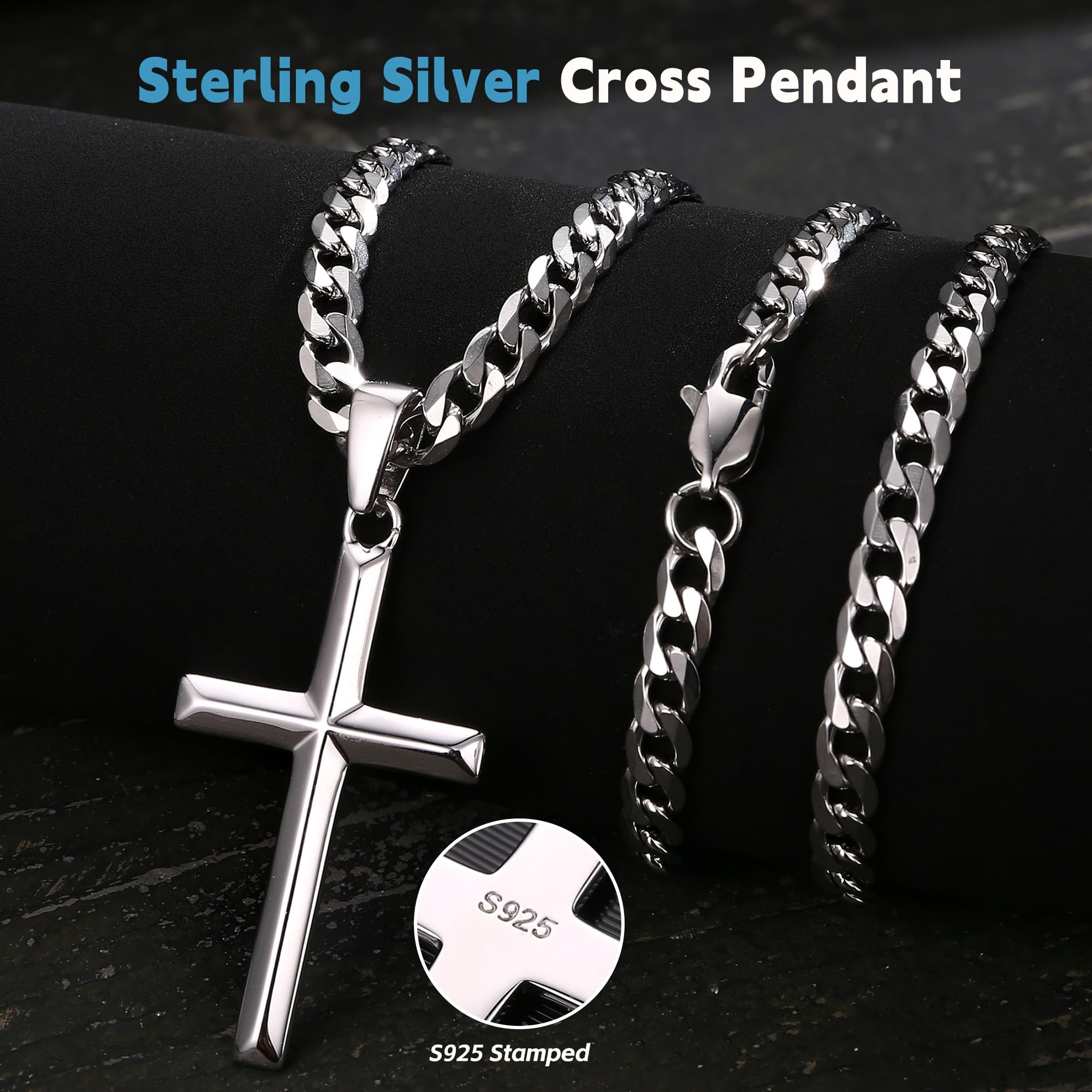 Fansilver 925 Sterling Silver  - 925 Sterling Silver Chain Necklace Men 评论和价格