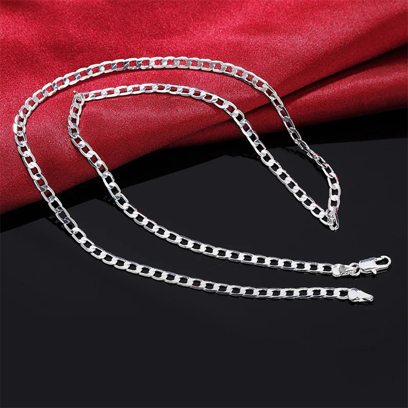 Men's 925 Sterling Silver Neck - Cuban Link Chain 12Mm 评论和价格