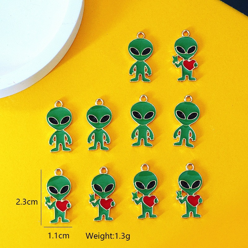 10pcs Simple Alien Alloy Drip  - Earrings 评论和价格