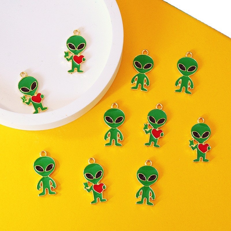10pcs Simple Alien Alloy Drip  - Earrings 评论和价格