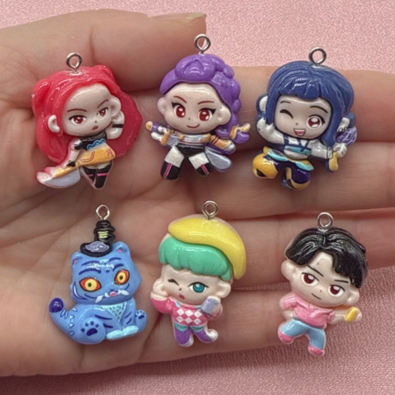 10pcs resin cartoon pendant, D - Earrings 评论和价格