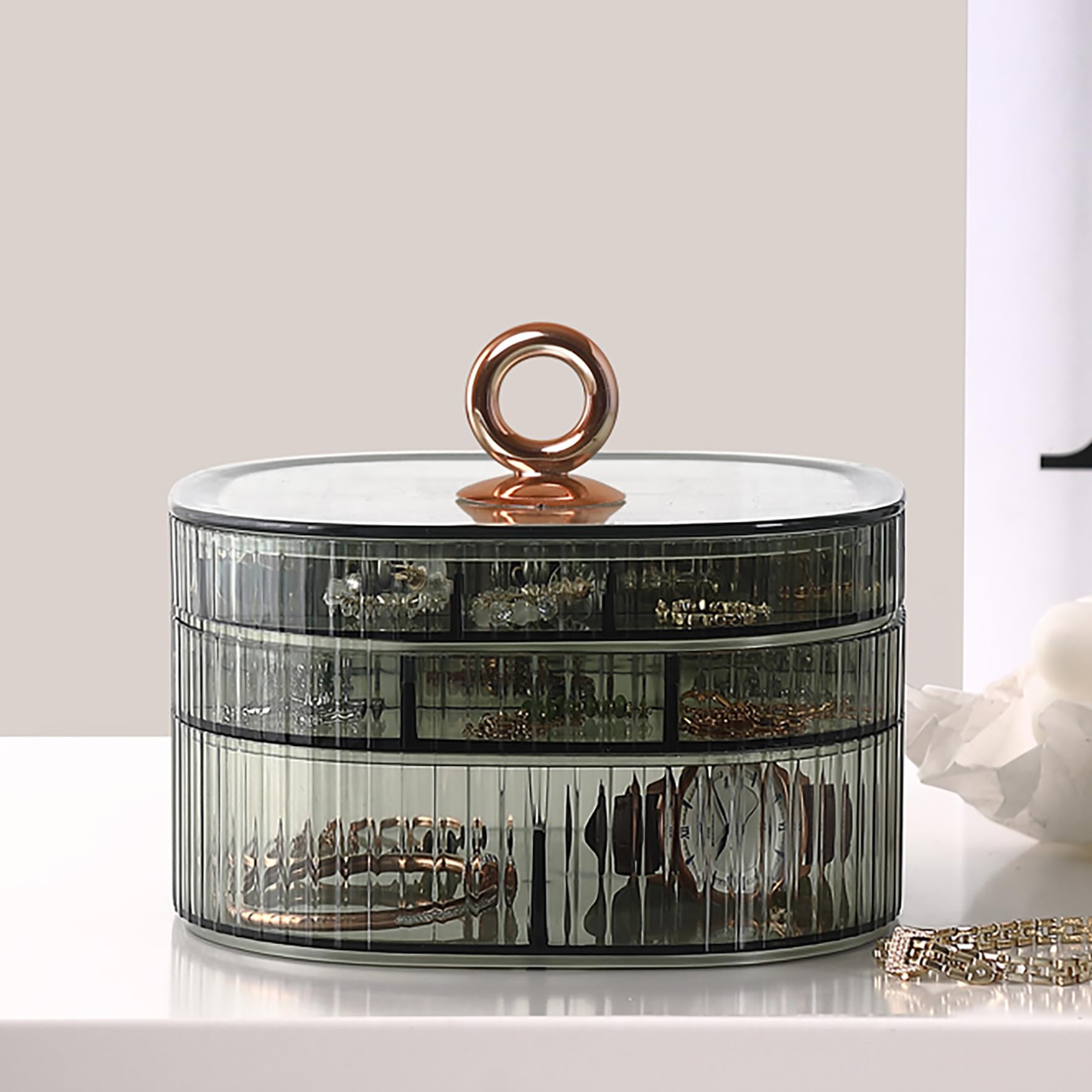 Transparent Jewelry Box 3-Laye - Rings 评论和价格