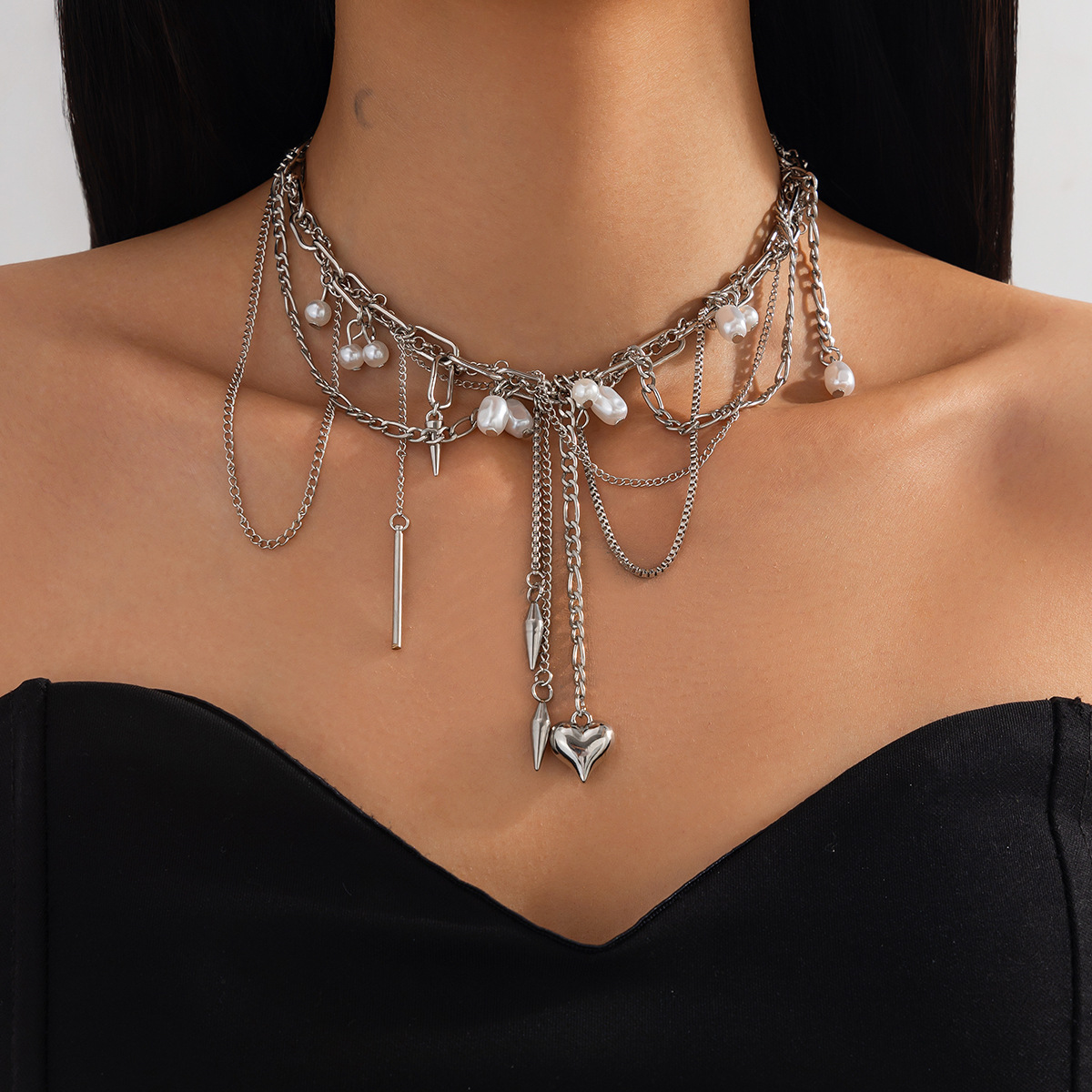 Vintage Irregular Imitation Pe - Pearl Choker Necklace Vintage 评论和价格