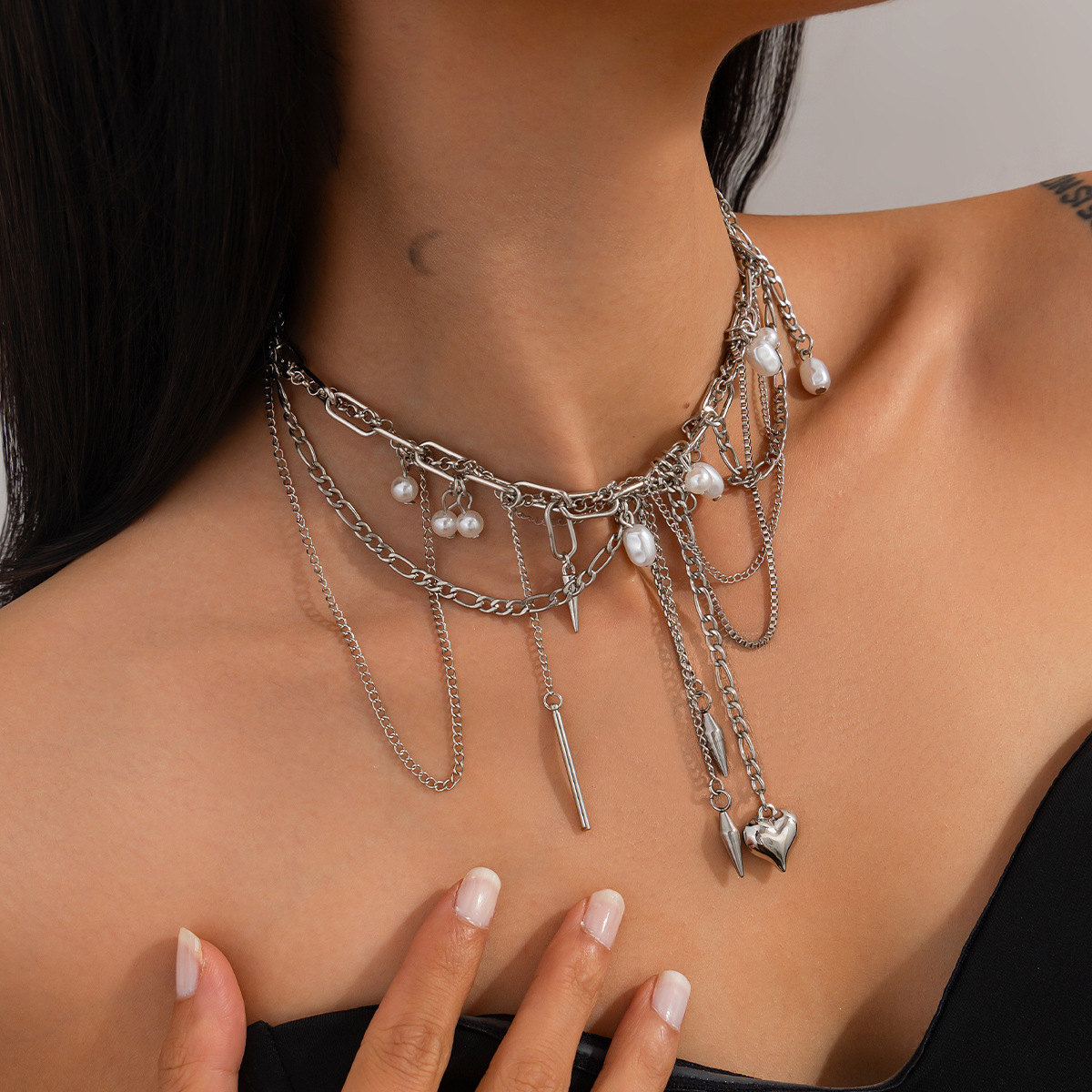 Vintage Irregular Imitation Pe - Pearl Choker Necklace Vintage 评论和价格