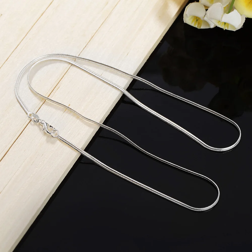 40-75cm Length 925 Sterling Si - 925 Sterling Silver Chain Necklace Men 评论和价格