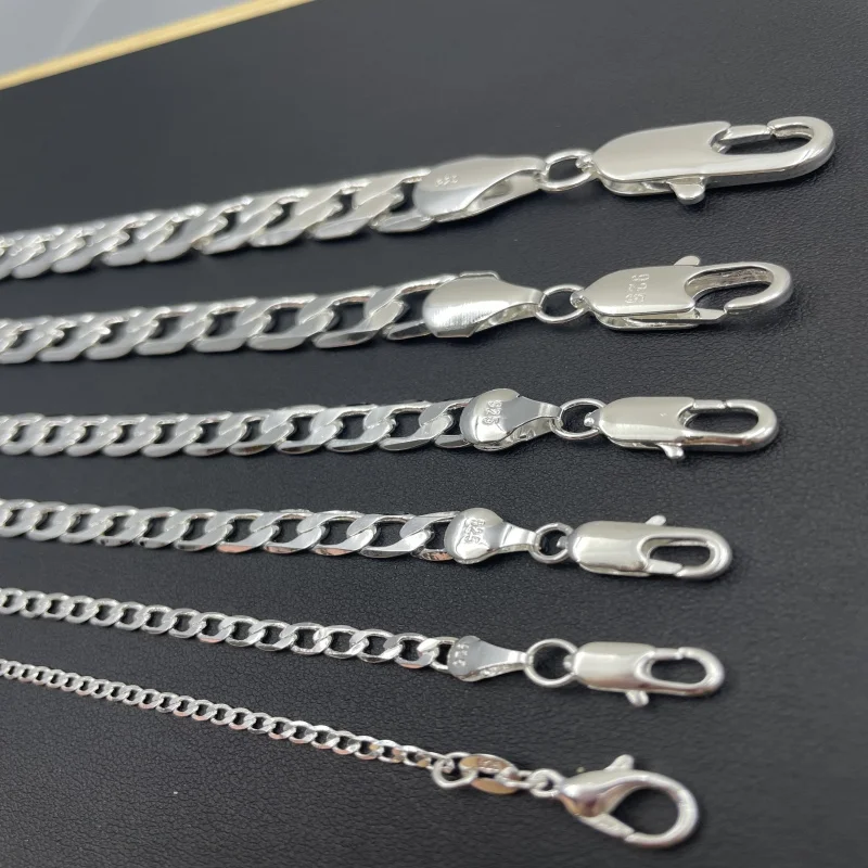 Men's 925 Sterling Silver Neck - Cuban Link Chain 12Mm 评论和价格