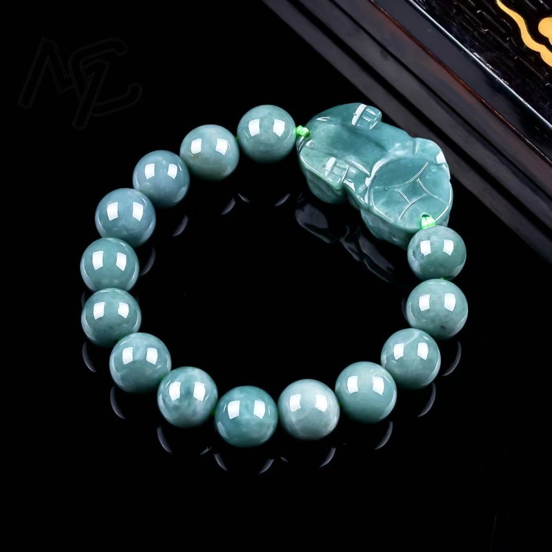 Natural Real Emerald Blue Wate - Necklaces 评论和价格
