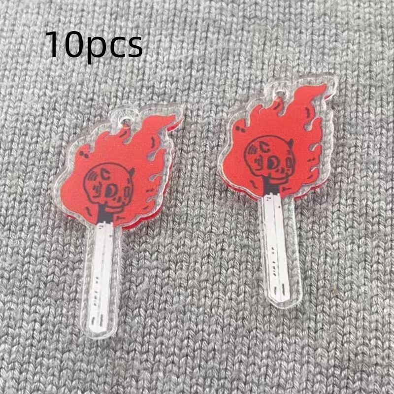 10pcs acrylic skull pendant, D - Earrings 评论和价格