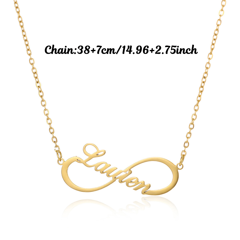 Custom Name Infinity Necklaces - Custom Name Necklace Stainless Steel 评论和价格
