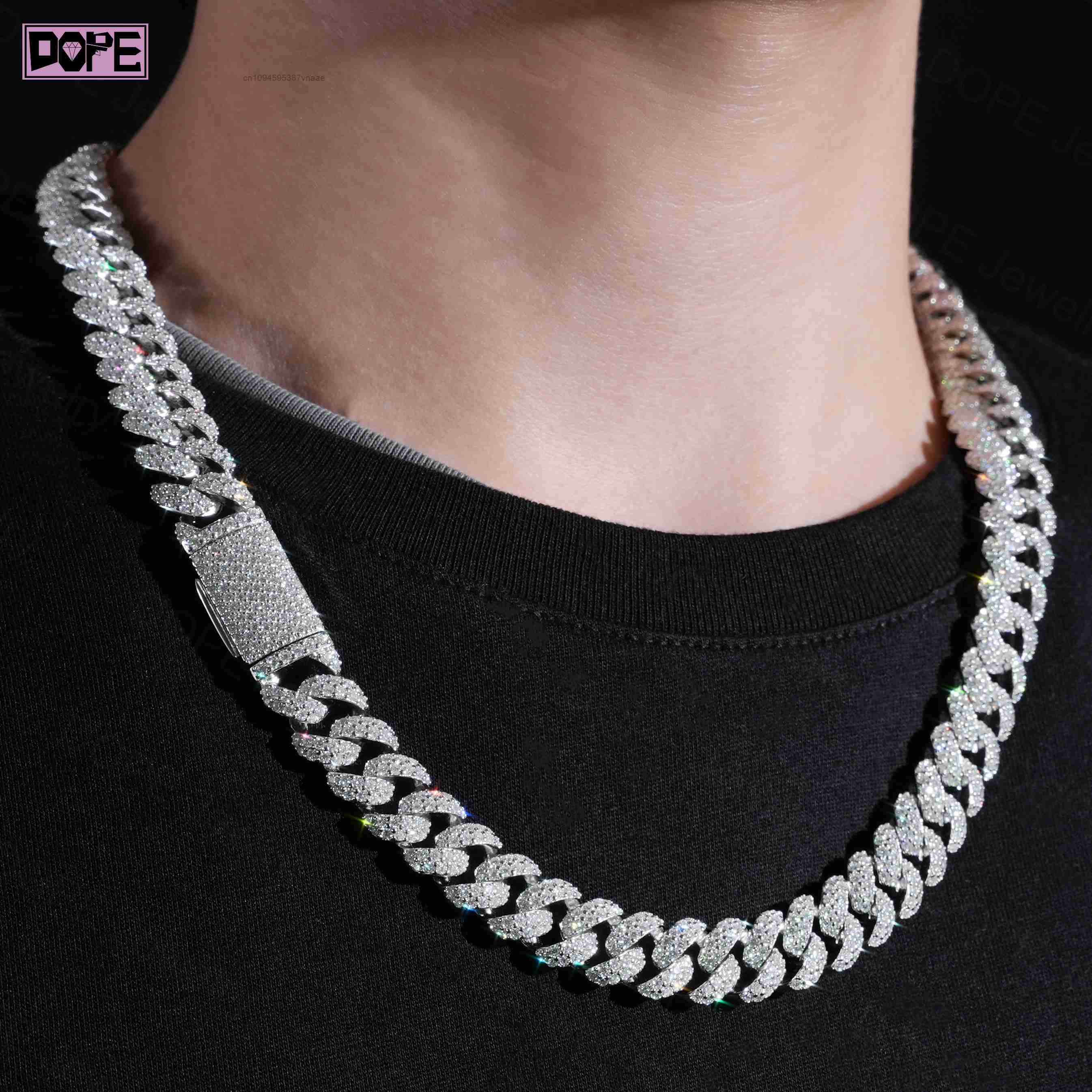 12mm Vvs Iced Out Moissanite C - Cuban Link Chain 12Mm 评论和价格