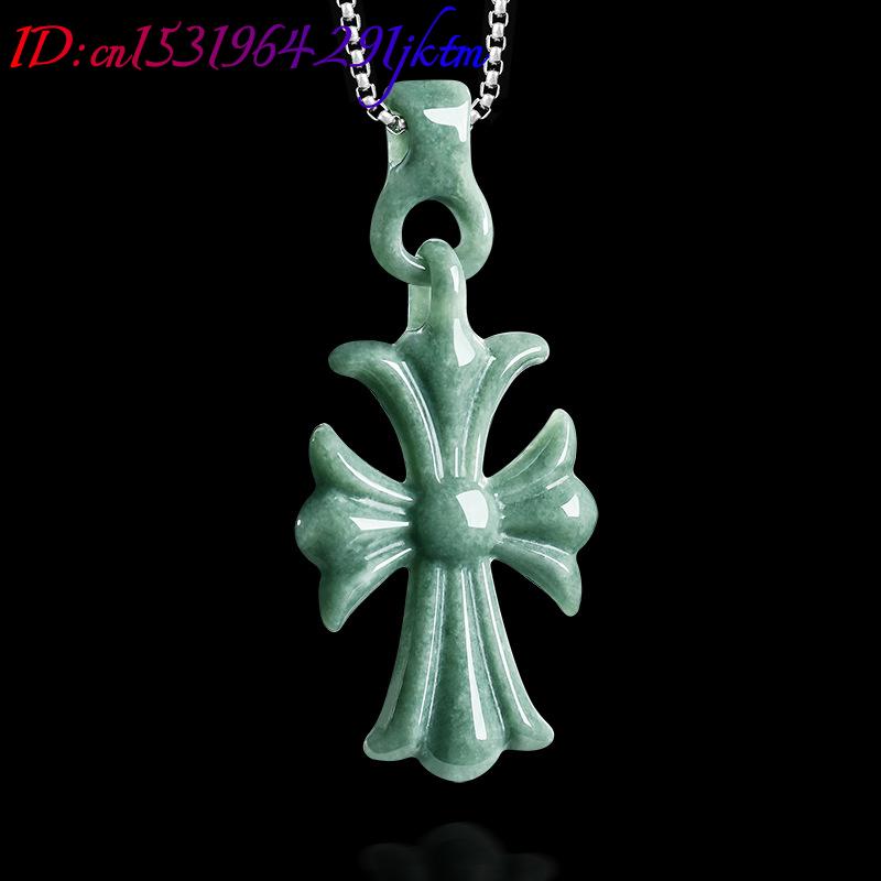 Natural Burmese Jadeite Cross  - Necklaces 评论和价格