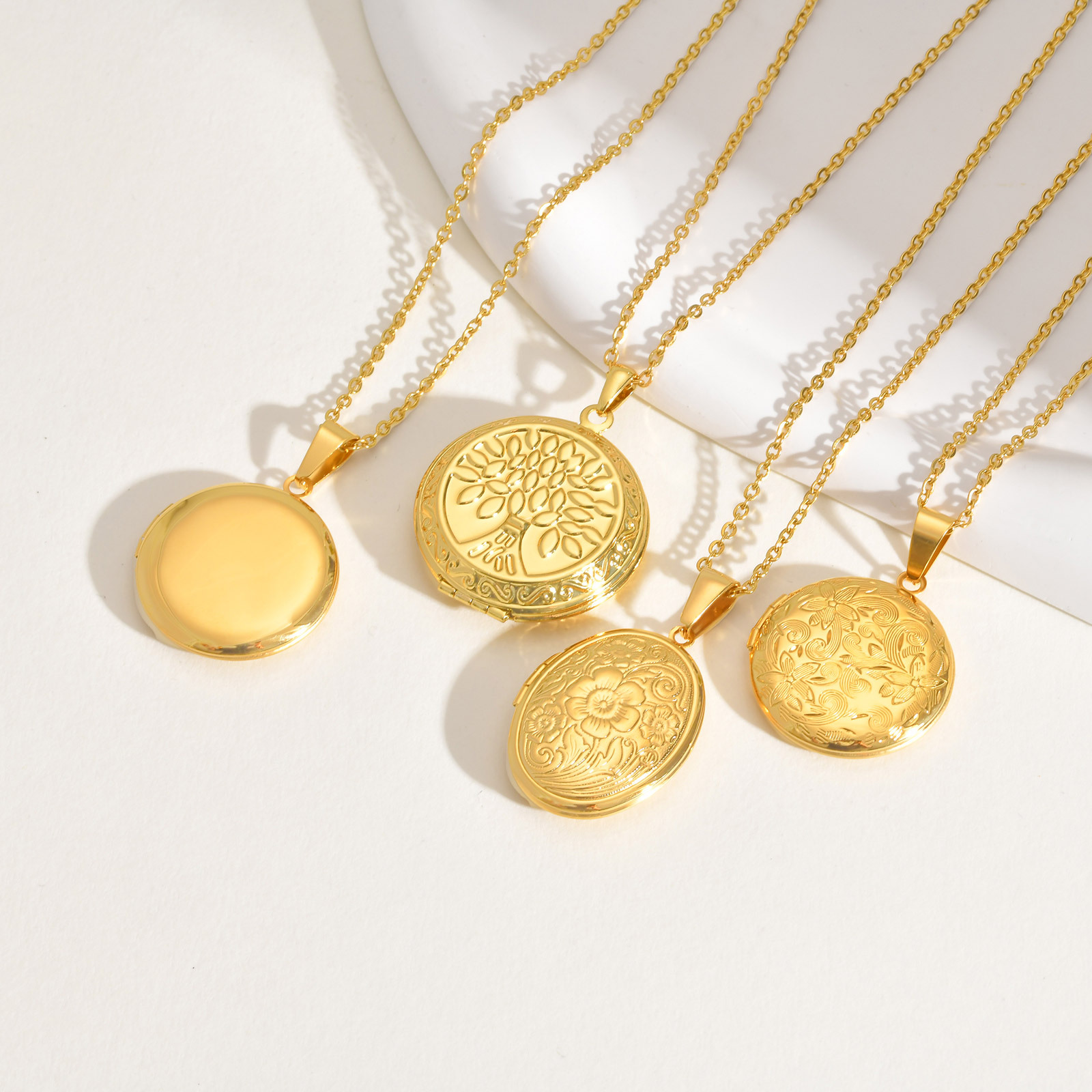 Vnox Dainty Heart Photos Penda - Heart Locket Necklace Photo 评论和价格