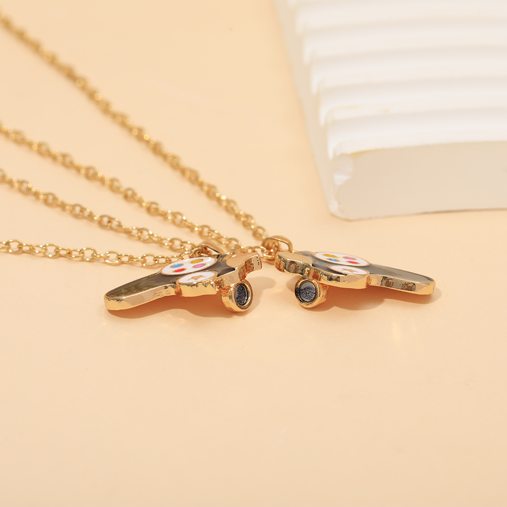 2Pcs Set Magnetic Matching Cou - Magnetic Couple Matching Necklaces 评论和价格