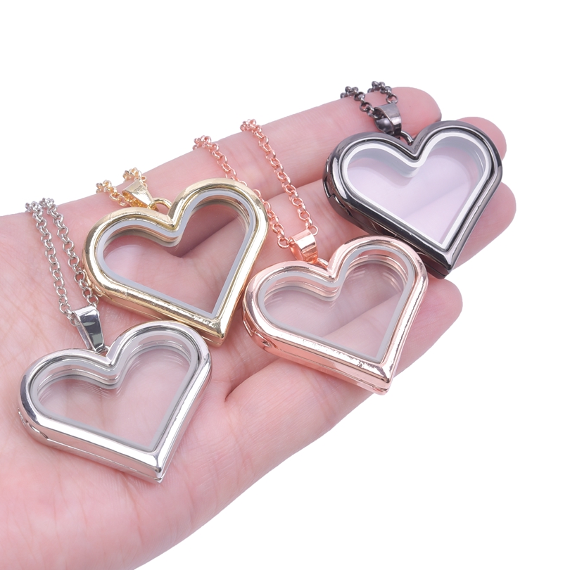 1Pc Y2K Girl Sweet Love Heart  - Heart Locket Necklace Photo 评论和价格