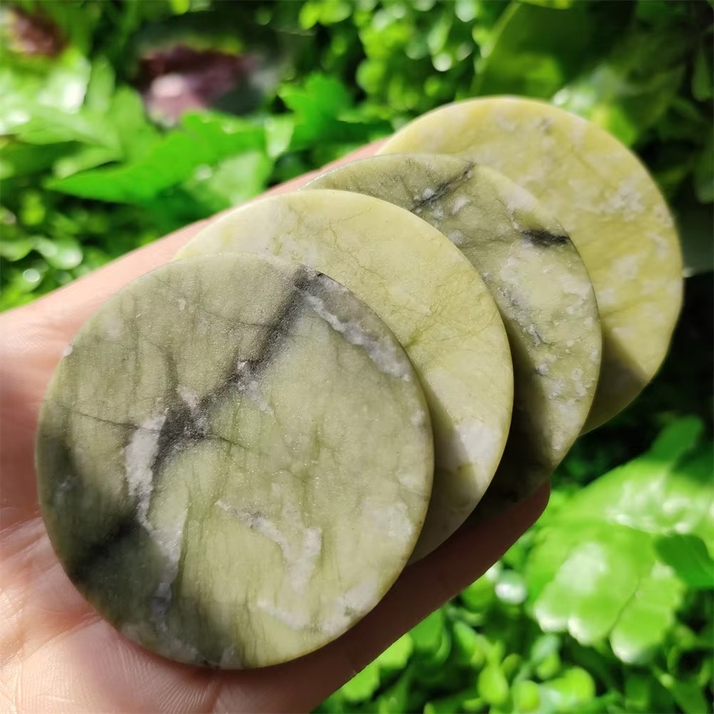 Natural Crystal Slab Slice Jad - Crystal Pendant Necklace Natural Stone 评论和价格