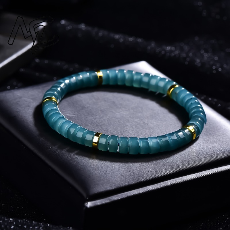 Natural Jadeite Blue Water Aba - Bracelets 评论和价格
