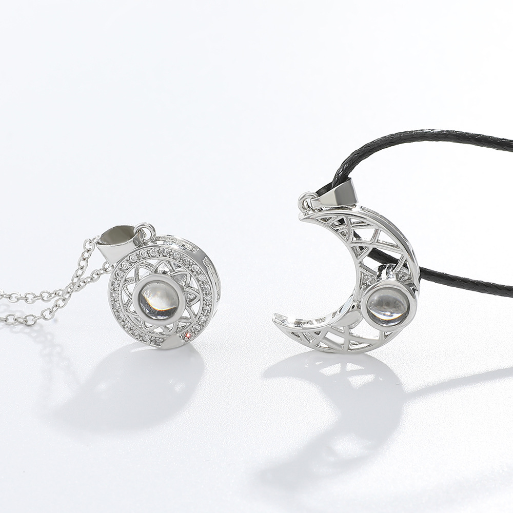 2PCS Magnetic Couple Matching  - Magnetic Couple Matching Necklaces 评论和价格