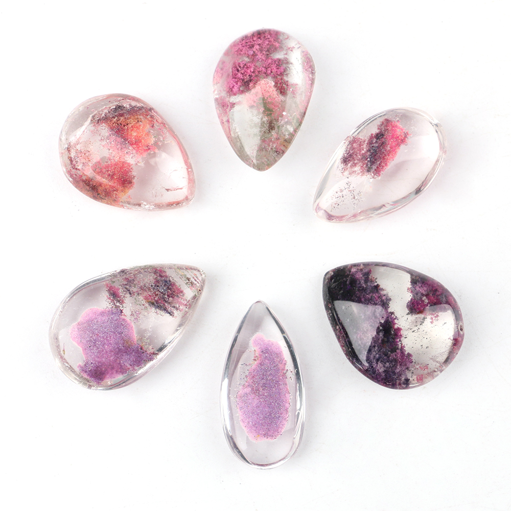 Ghost Phantom Crystal Purple Q - Crystal Pendant Necklace Natural Stone 评论和价格