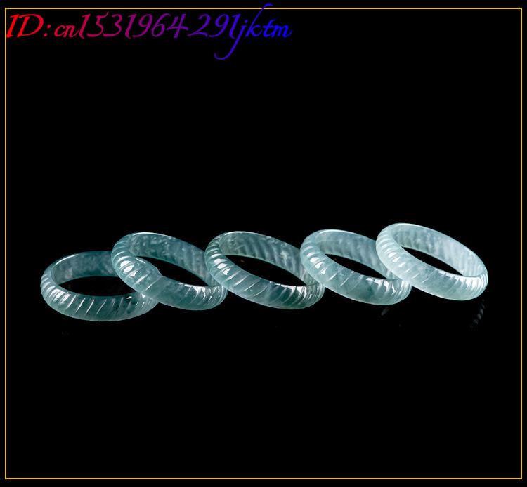 Blue Real Burmese Jadeite Ring - Rings 评论和价格